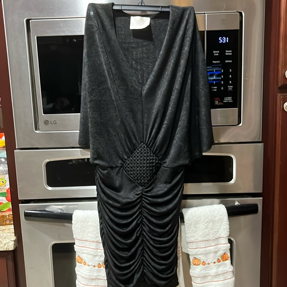 Black rouched dress
